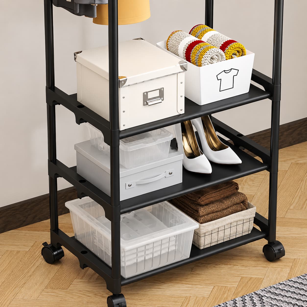 Perchero Organizador Ajustable 3 Niveles