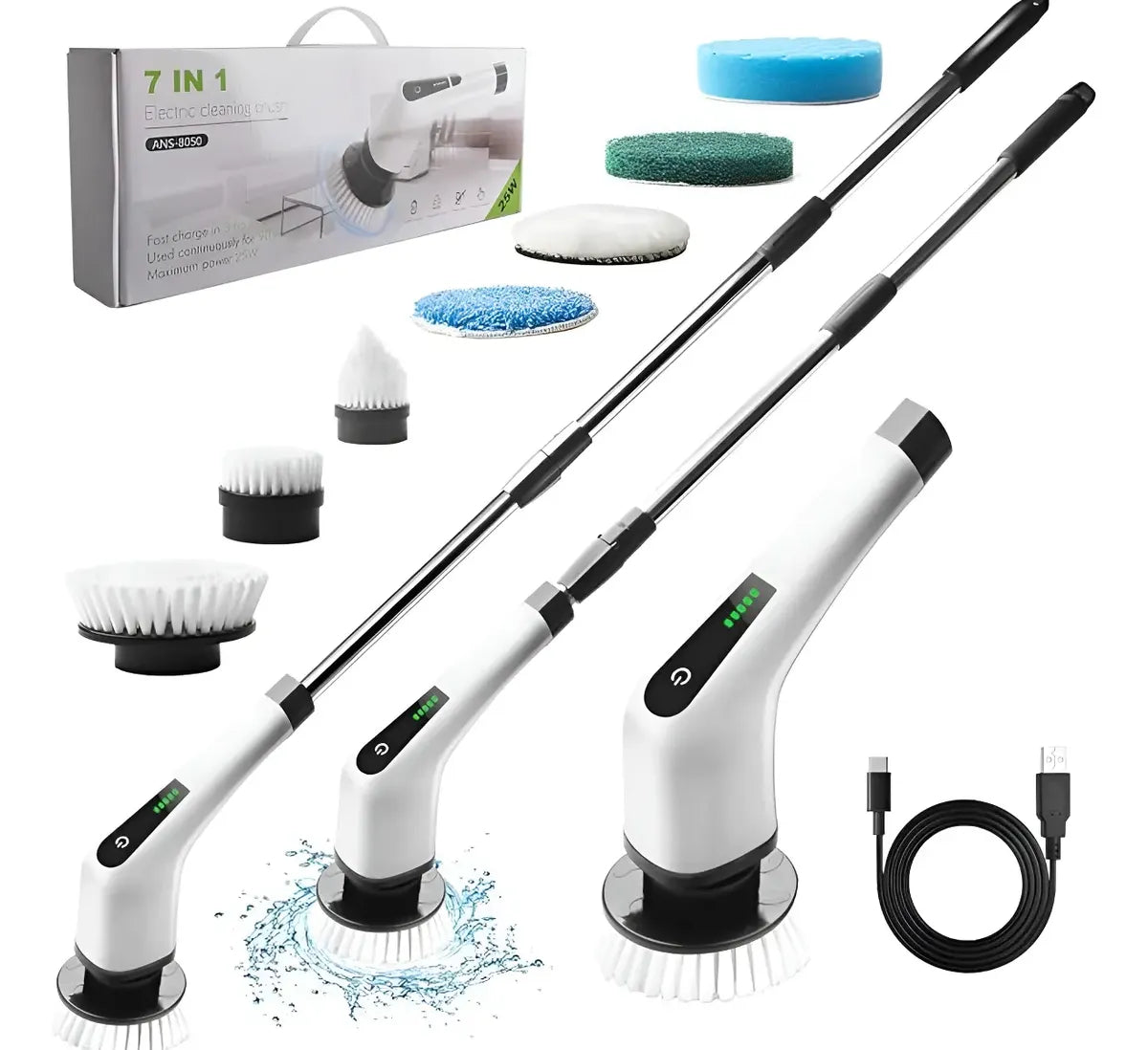 Cepillo Limpiador Eléctrico 360 °